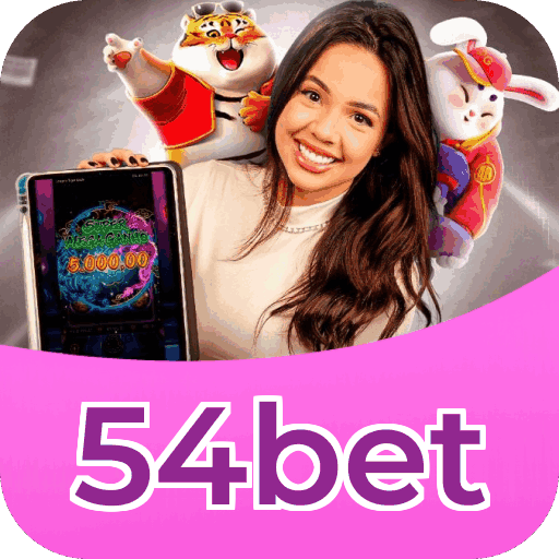 Interface do aplicativo 54bet mostrando jogos disponíveis no iOS e Android